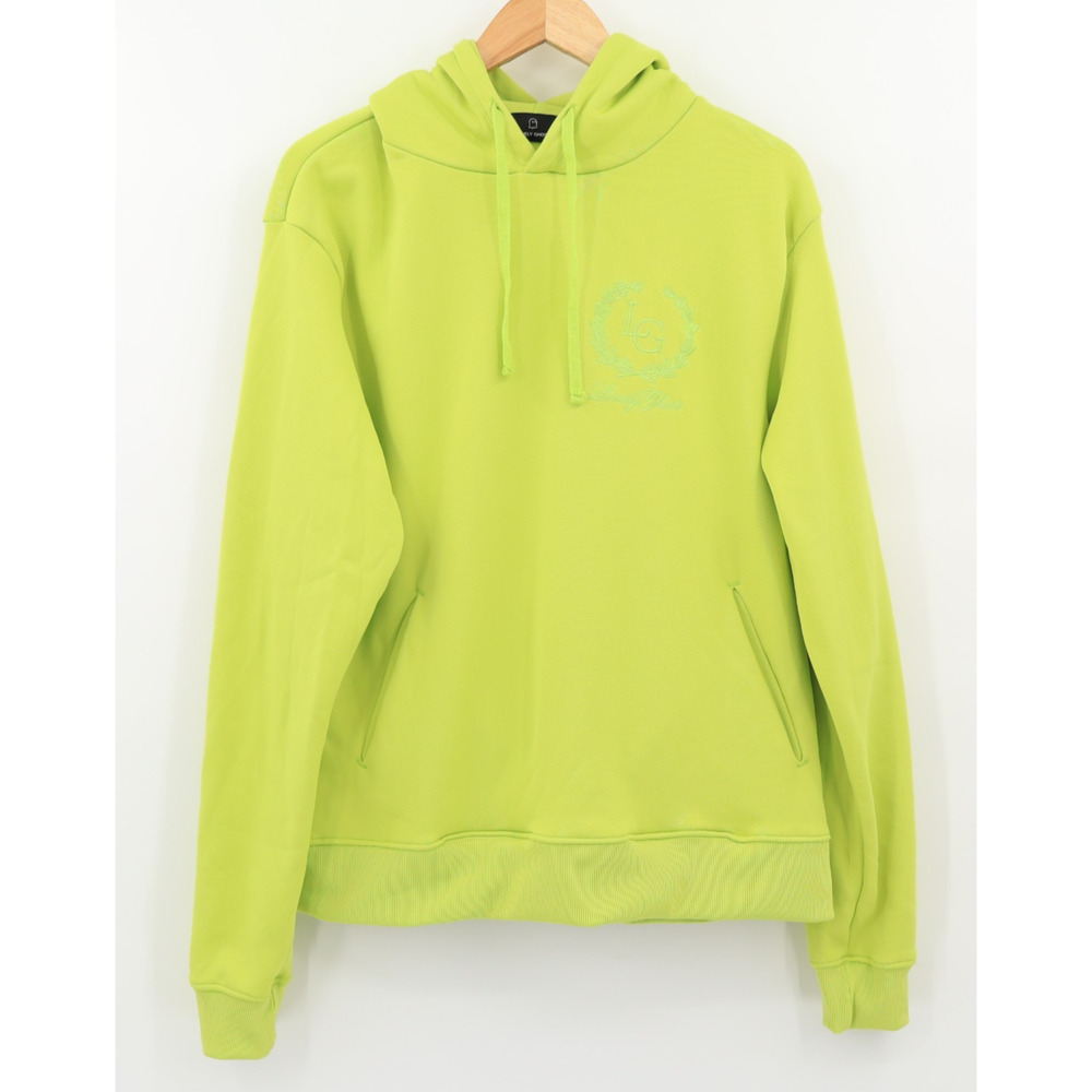Lonely Ghost Line Green Monogram Long Sleeve Hoodie Sz L